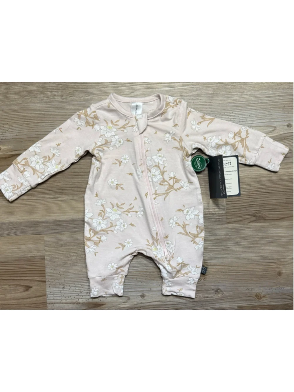 Baby Modern Moments Pink Floral one piece Newborn